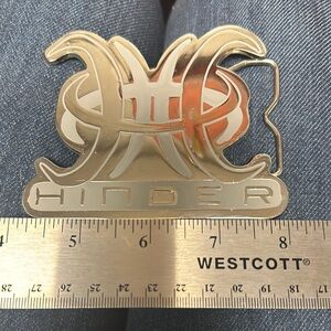 Hinder silver tone Belt Buckle